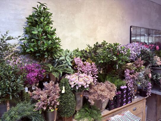 Div. Blomster i plast