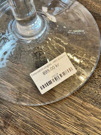 2 stk. Glasbowler m. Lys