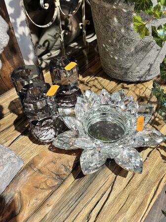 4 stk. Lysestager inkl. Fyrfadsholder