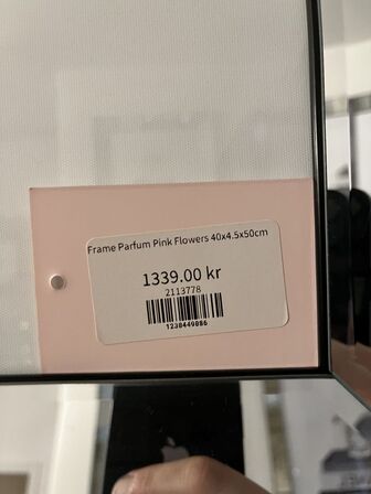 Plakat m. Ramme. CHANEL 40x50 cm