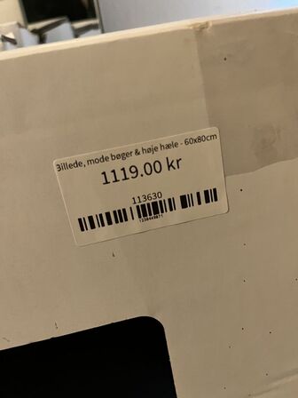 Plakat m. Ramme. CHANEL 60x80 cm.