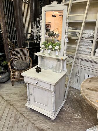 Kommode m. Spejl 62x62x185 cm