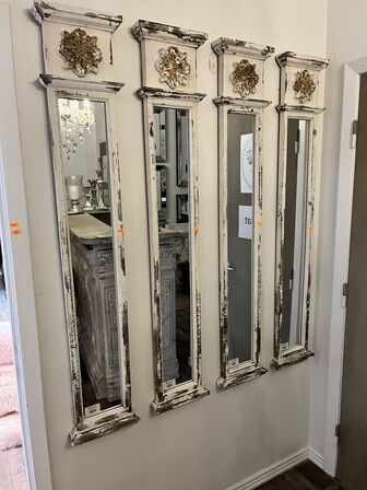 4 stk. Spejle 27x6x144 cm.