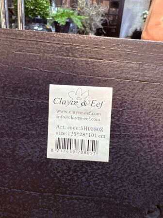 Anretingsbord CLAYRE & EEF 125x28x101 cm.