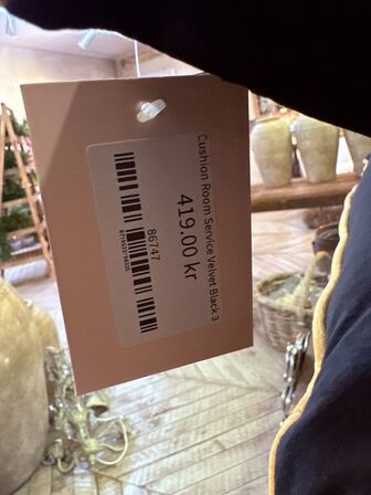 Bordlampe i krom inkl. Lysestager og puder