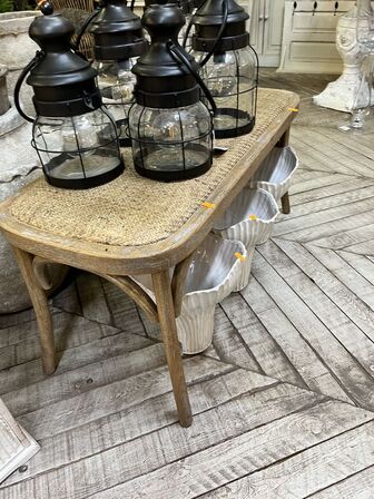 Bænk m. Fletsæde 46x100x42 cm.