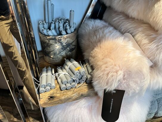 4 stk. Puder inkl. Starinlys NATURESCOLLECTION Ø20x52 cm./50x50 cm.