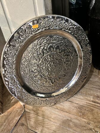 Vase m. Blomster, fad mm.