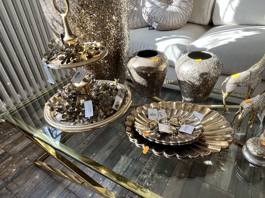 serveringsfad m. Servietringe inkl. Skåle