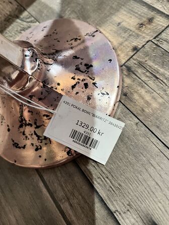 Vase m. Plante inkl. pokal  