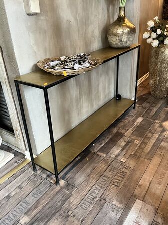 Consol bord   130x24x70 cm.