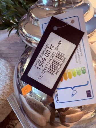 Bordlampe i krom PIETRO