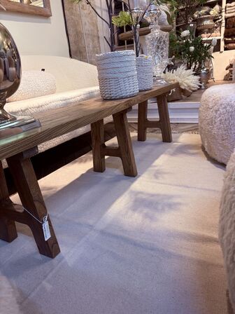 Bænk i genbrugstræ 45x180x32 cm