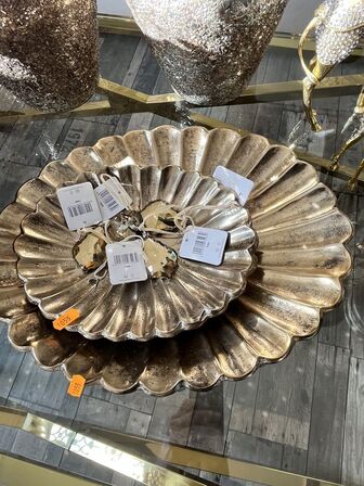 serveringsfad m. Servietringe inkl. Skåle