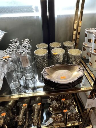 Fyrfadsholder, glas m. Låg mm.