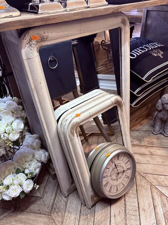 3 stk. Spejle inkl. Ur 55x40/90x60 cm.