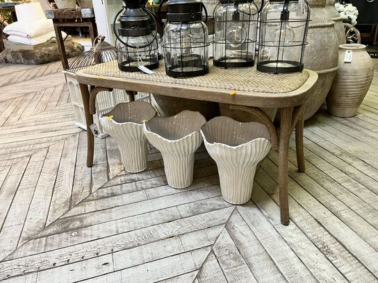 Bænk m. Fletsæde 46x100x42 cm.