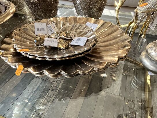 serveringsfad m. Servietringe inkl. Skåle