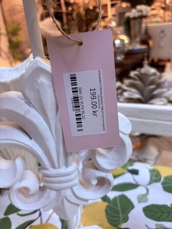 2 stk. Lamper i jern mm.