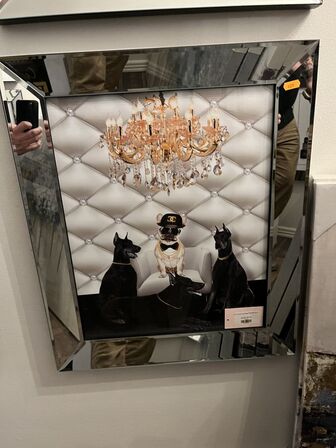 Plakat m. Ramme. VOGUE 40x50 cm.