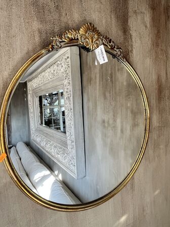 Rundt spejl 60x60 cm.