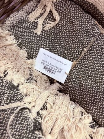 Kurv m. Div. Tæpper 130x180 cm