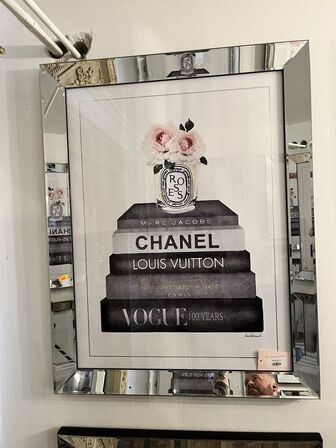 Plakat m. Ramme. VOGUE 60x80 cm.