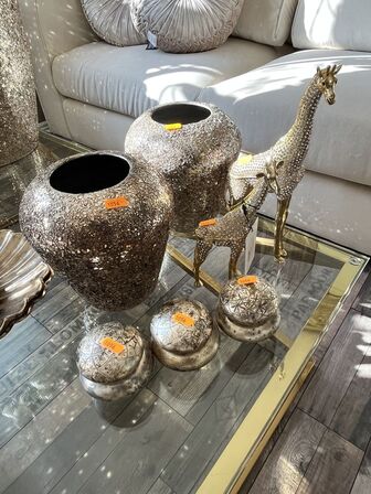 2 stk. Mosaikvaser mm.