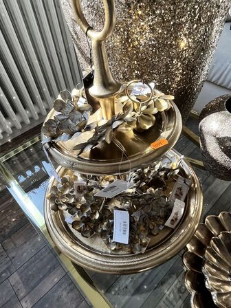 serveringsfad m. Servietringe inkl. Skåle