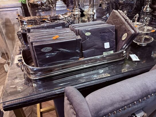 Serveringsfad m. Servietter