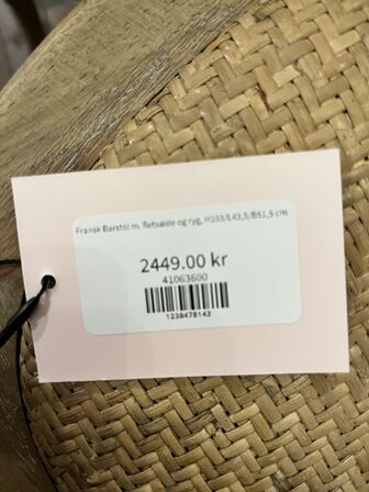 4 stk. Barstole 103x43,5x51,5 cm.