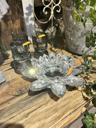 4 stk. Lysestager inkl. Fyrfadsholder