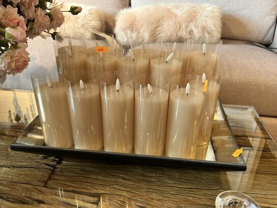 Div. Bloklys på batteri inkl. Fad