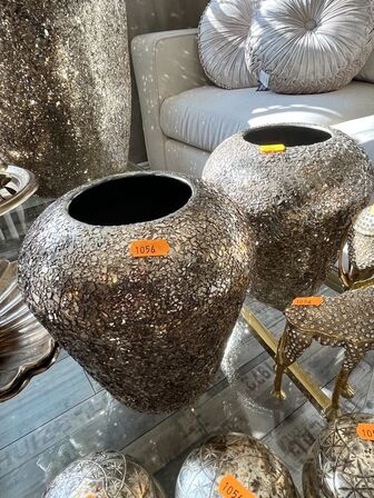 2 stk. Mosaikvaser mm.