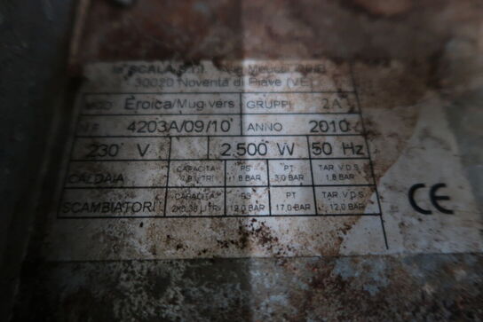 Espressomaskine LA SCALA Eroica (Årgang 2010)