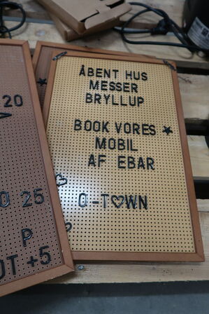 3 stk. Bogstavtavler