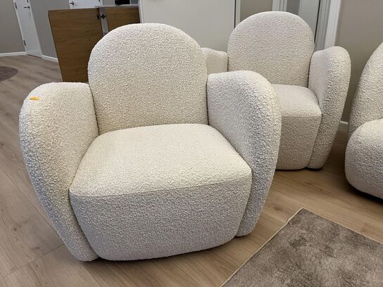 Plys Sofa med 2.Stk. Lænde stole 