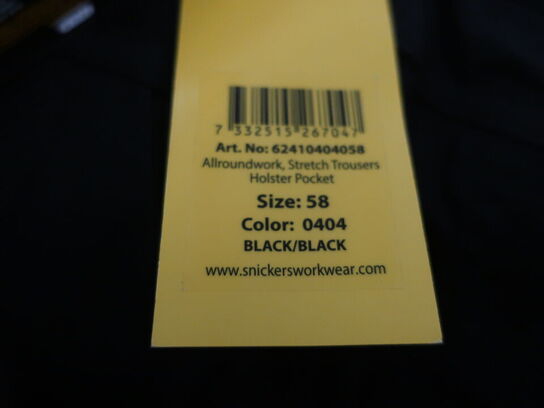 Arbejdsbukser SNICKERS str. 058