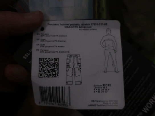 Arbejdsbukser MASCOT str. 82C52