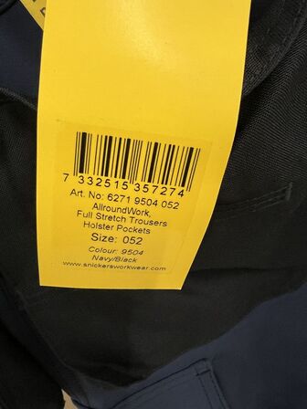 Arbejdsbukser SNICKERS str. 052