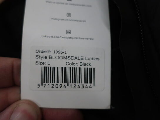 Arbejdsjakke NIMBUS BLOOMSDALE str. L