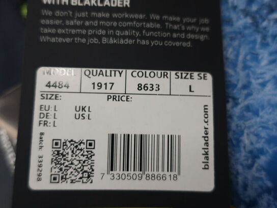 Arbejdsjakke BLÅKLÄDER 4484 str. L