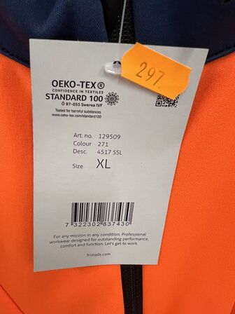 Arbejdsjakke FRISTADS str. XL