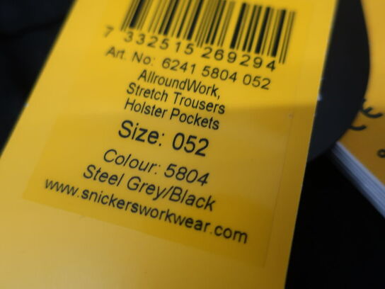 Arbejdsbukser SNICKERS str. 052