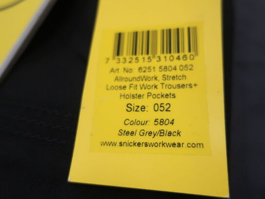 Arbejdsbukser SNICKERS str. 052