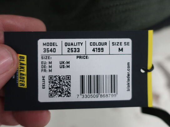 Arbejdstrøje BLÅKLÄDER 3540 str. M