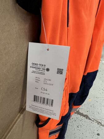 Arbejdsbukser FRISTADS str. C54