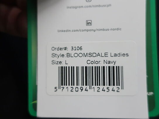 Arbejdsjakke NIMBUS BLOOMSDALE str. M