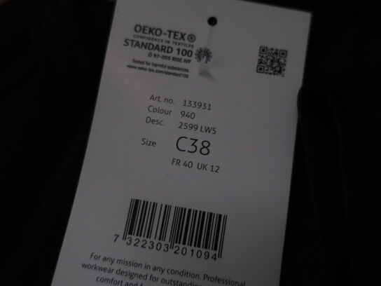 Arbejdsbukser FRISTADS str. C38