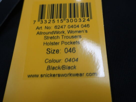 Arbejdsbukser SNICKERS str. 046